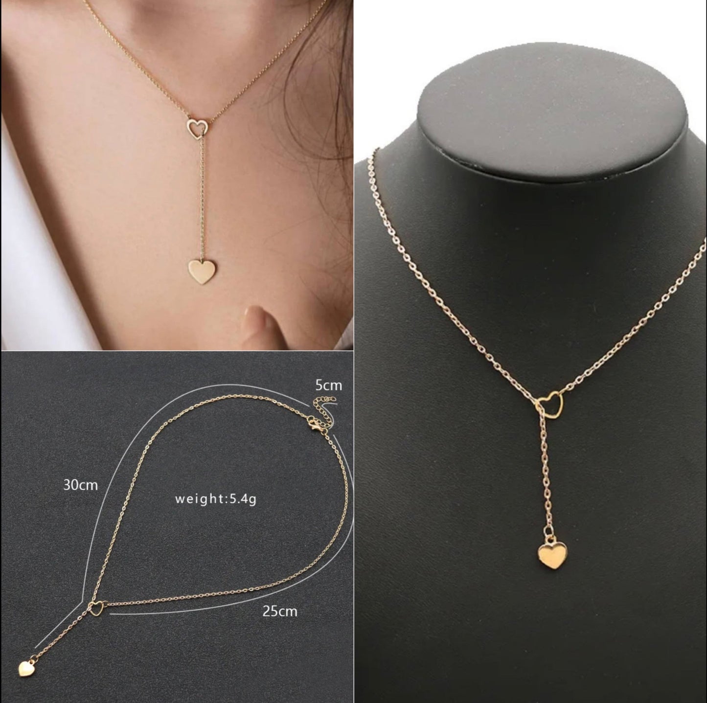 Stunning Heart Drop Pendant