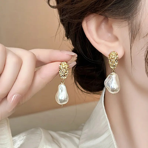 Baroque Luxe Pearl Earrings