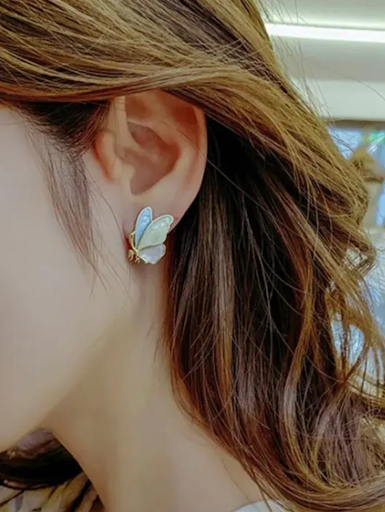 Colorful Butterfly Studs