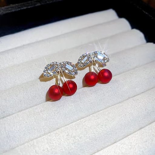 Red Cherry Earrings