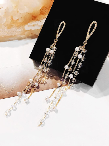 Tasseled Long Earrings