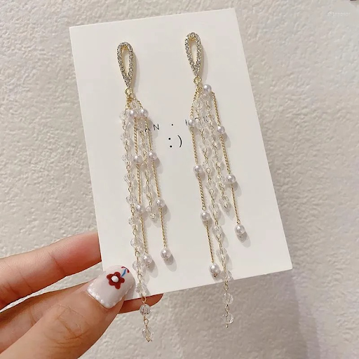 Tasseled Long Earrings