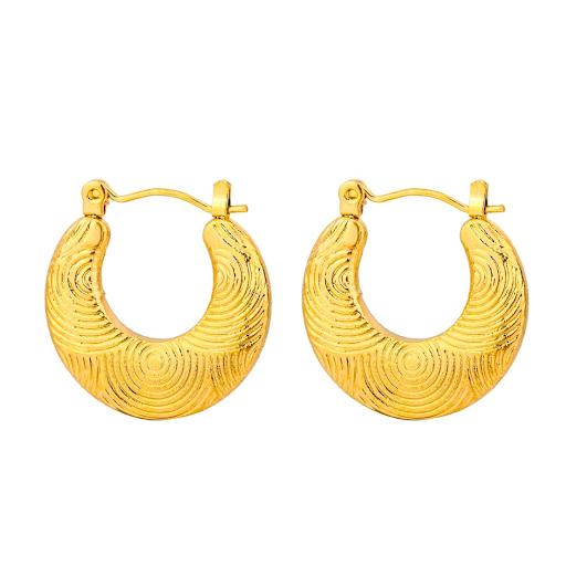Textured Circular Hoops