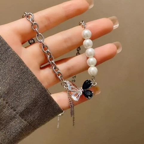 Butterfly Pearl Necklace