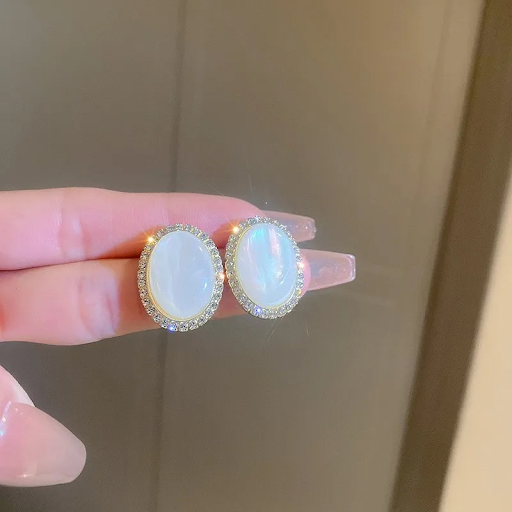 Gleam Oval Studs