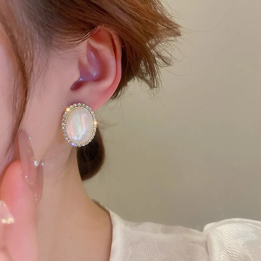 Gleam Oval Studs