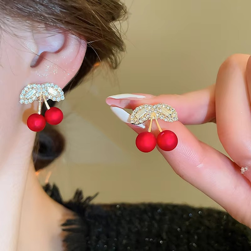 Red Cherry Earrings