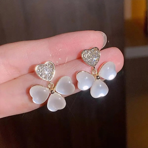 Blossom Heart Studs