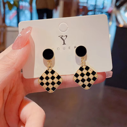 Checkbox Drop Earrings
