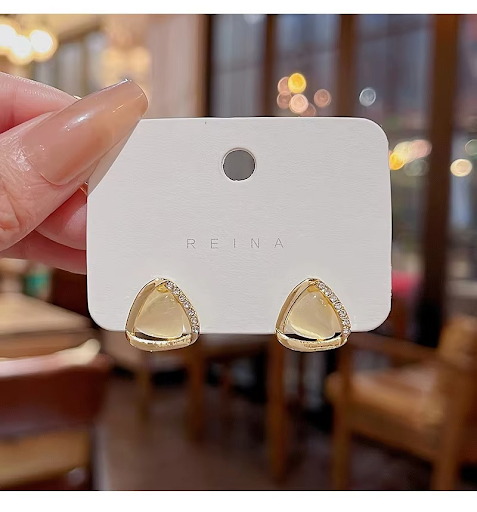 Mini Triangle Stud Earrings
