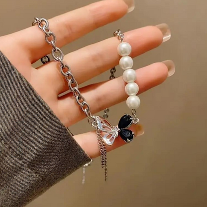 Butterfly Pearl Necklace