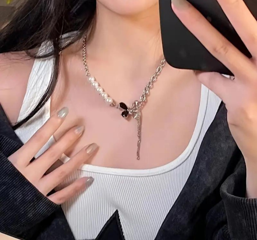 Butterfly Pearl Necklace