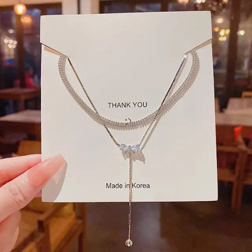 Dual Chain Choker Necklace