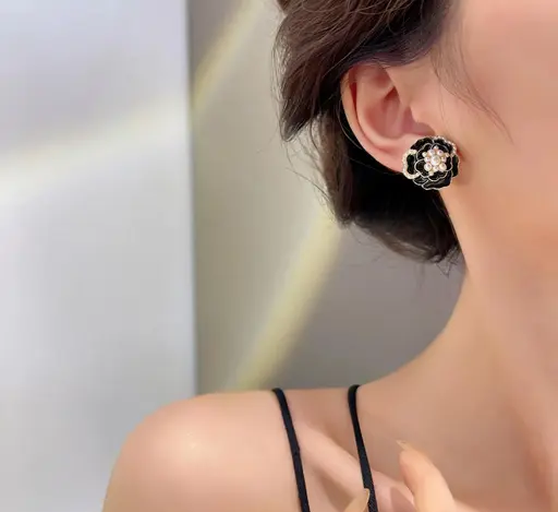 Camellia Flower Earrings
