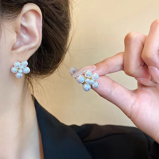 Pearl Bunch Earrings
