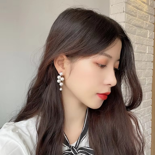 Clustered Pearl Drop Earrings