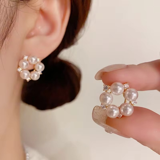 Classic Pearl Stud Earrings