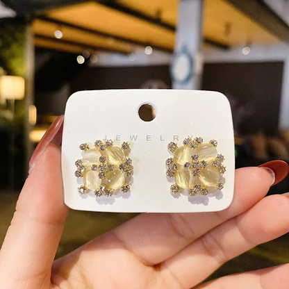 Radiant Pearl Cluster Earrings